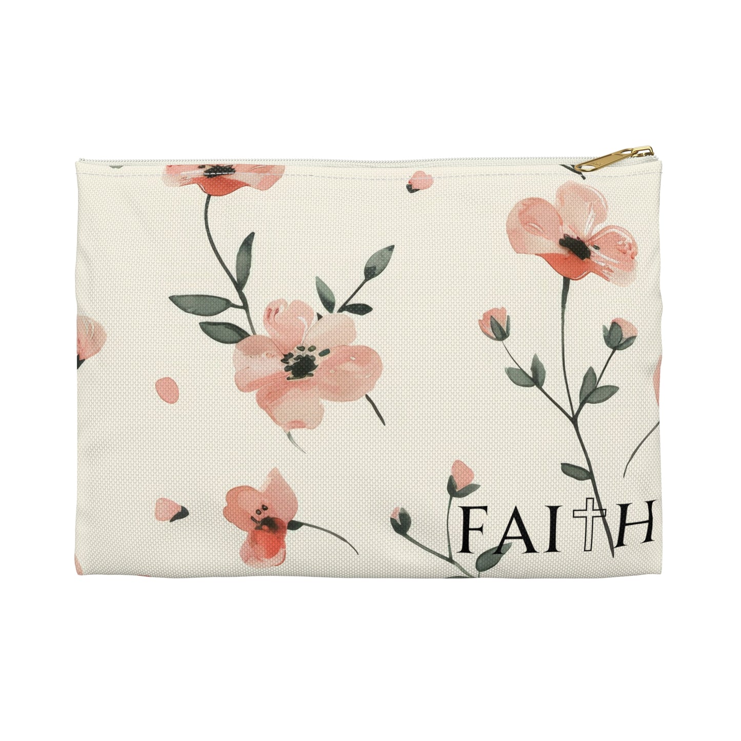 Faith & Floral Accessory Pouch