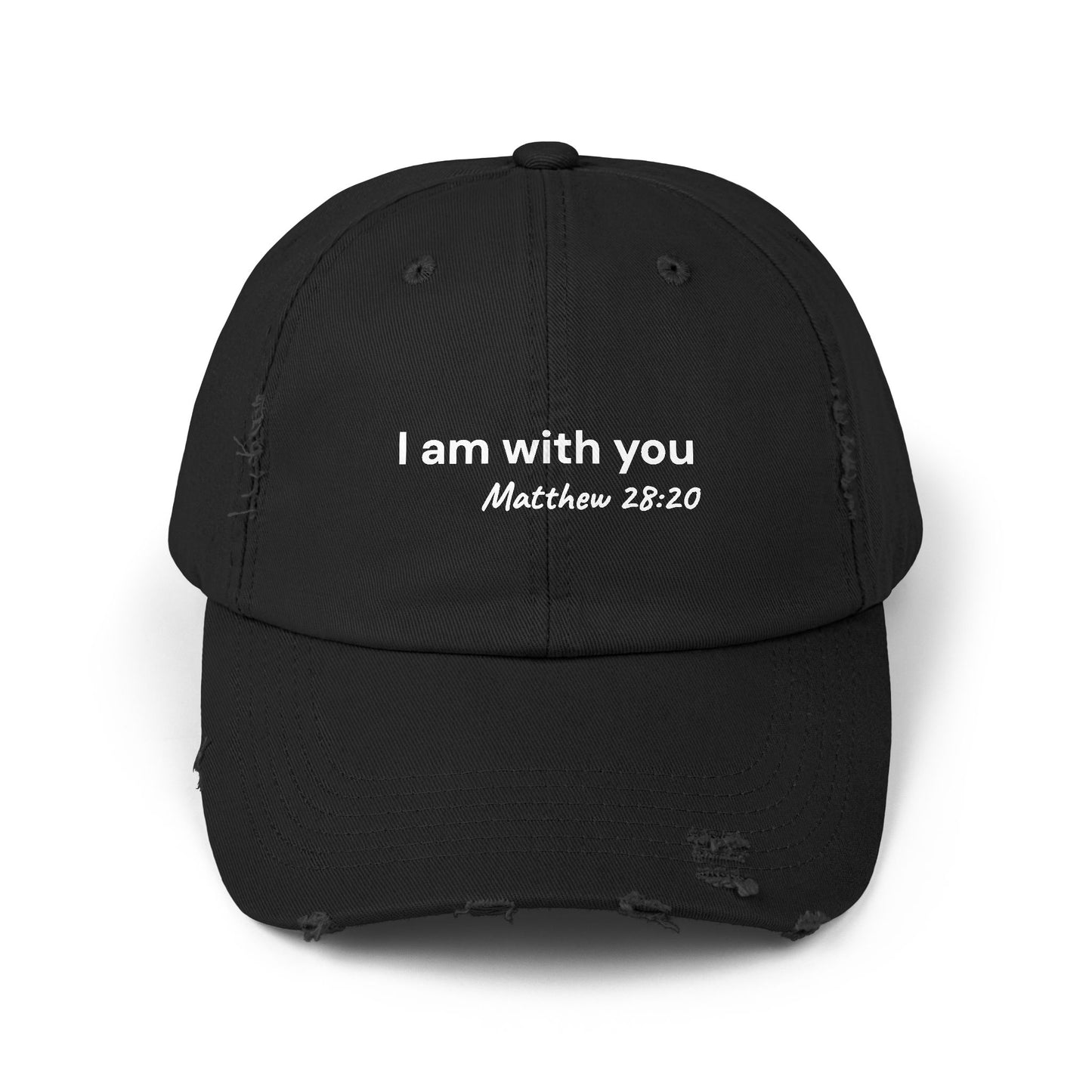 I Am With You Distressed Hat