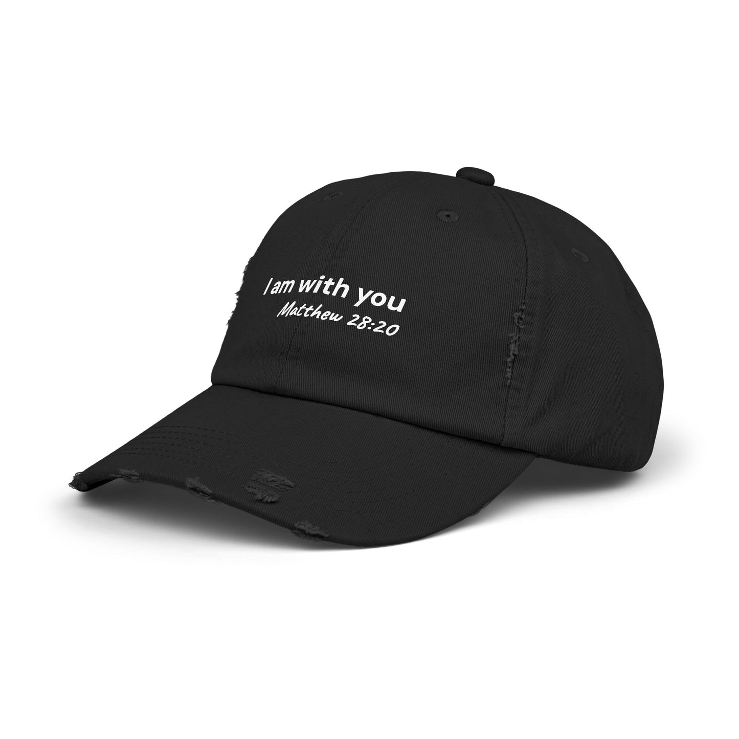 I Am With You Distressed Hat