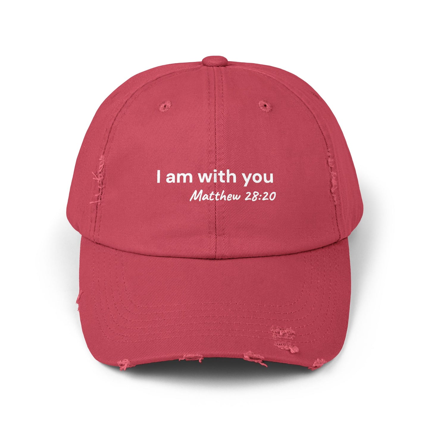 I Am With You Distressed Hat