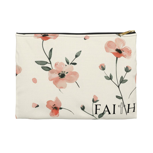 Faith & Floral Accessory Pouch