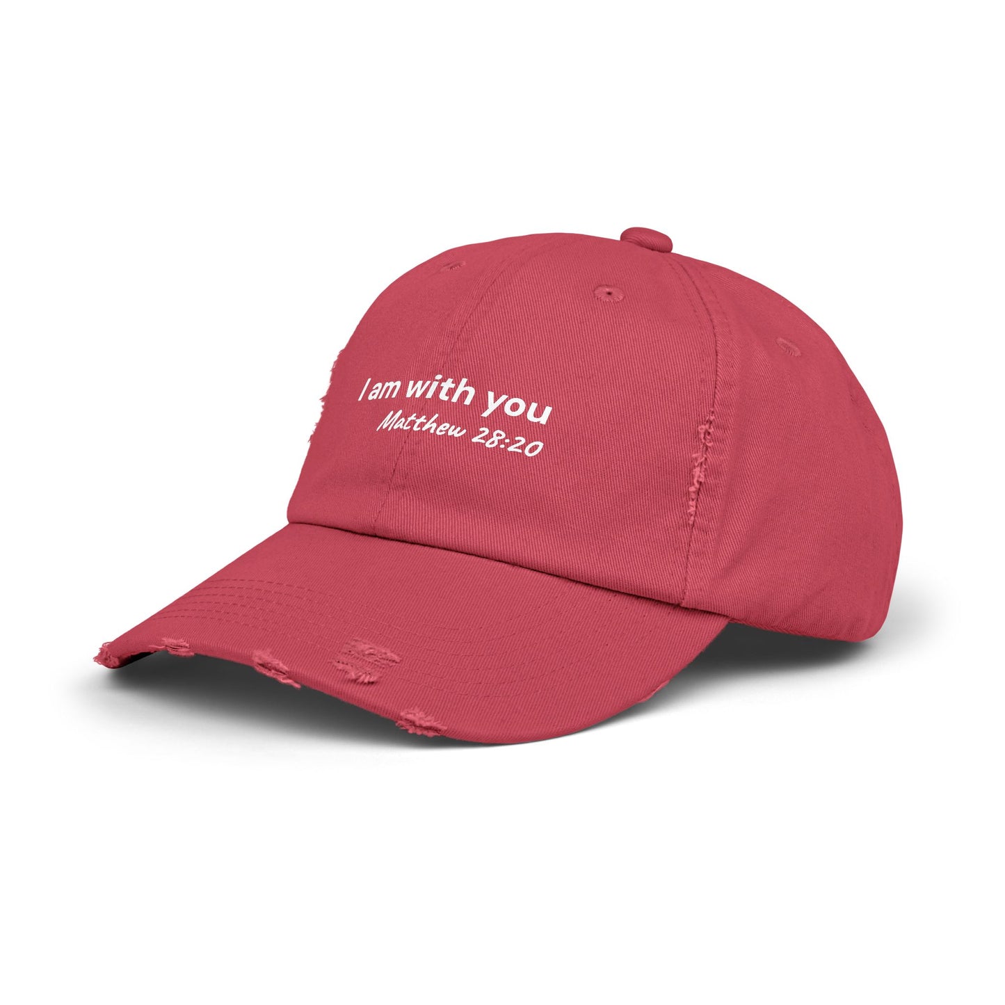 I Am With You Distressed Hat