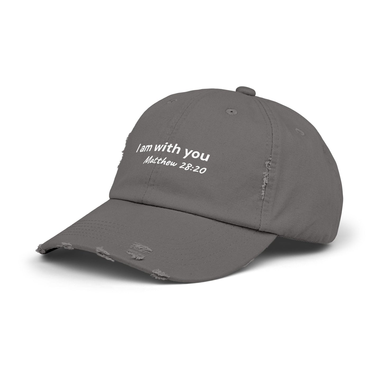 I Am With You Distressed Hat