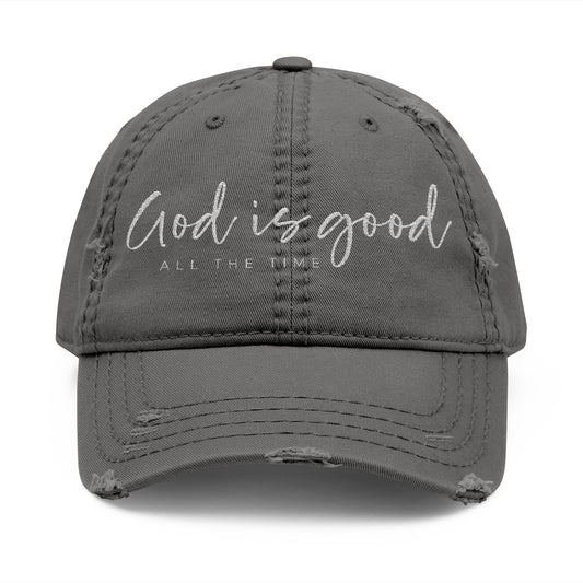 God Is Good Embroidered Dad Hat